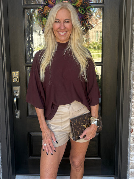 Chocolate Dolman Sweater