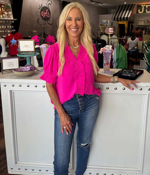 Hot Pink Ruffle