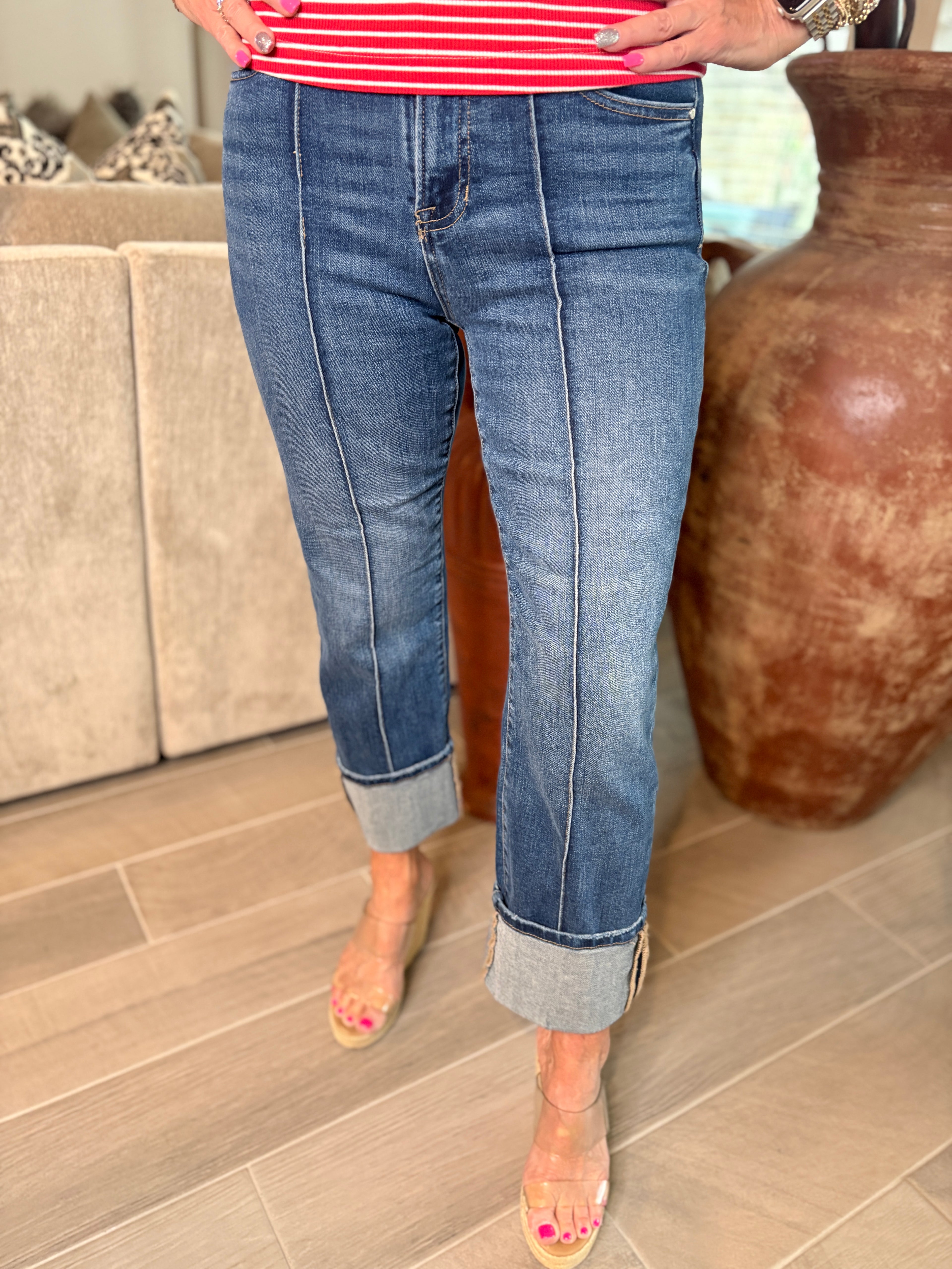 HR Cuffed Ankle Denim