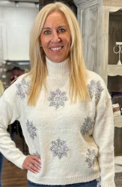 Snowflake Patch Sweater