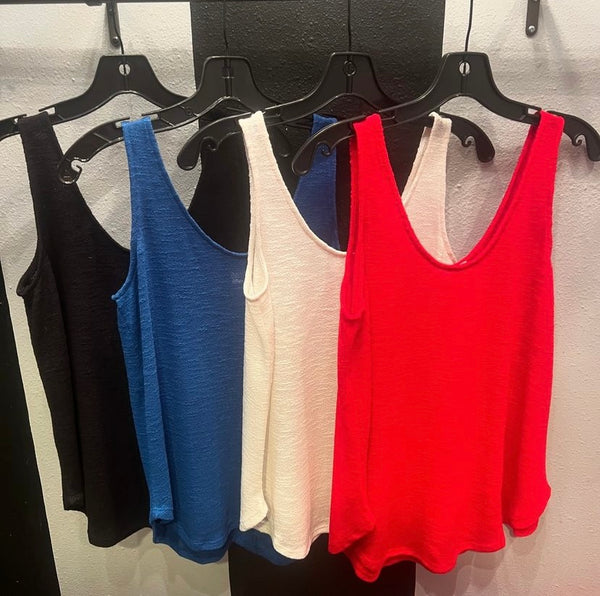 Double Scoop Neck Tank