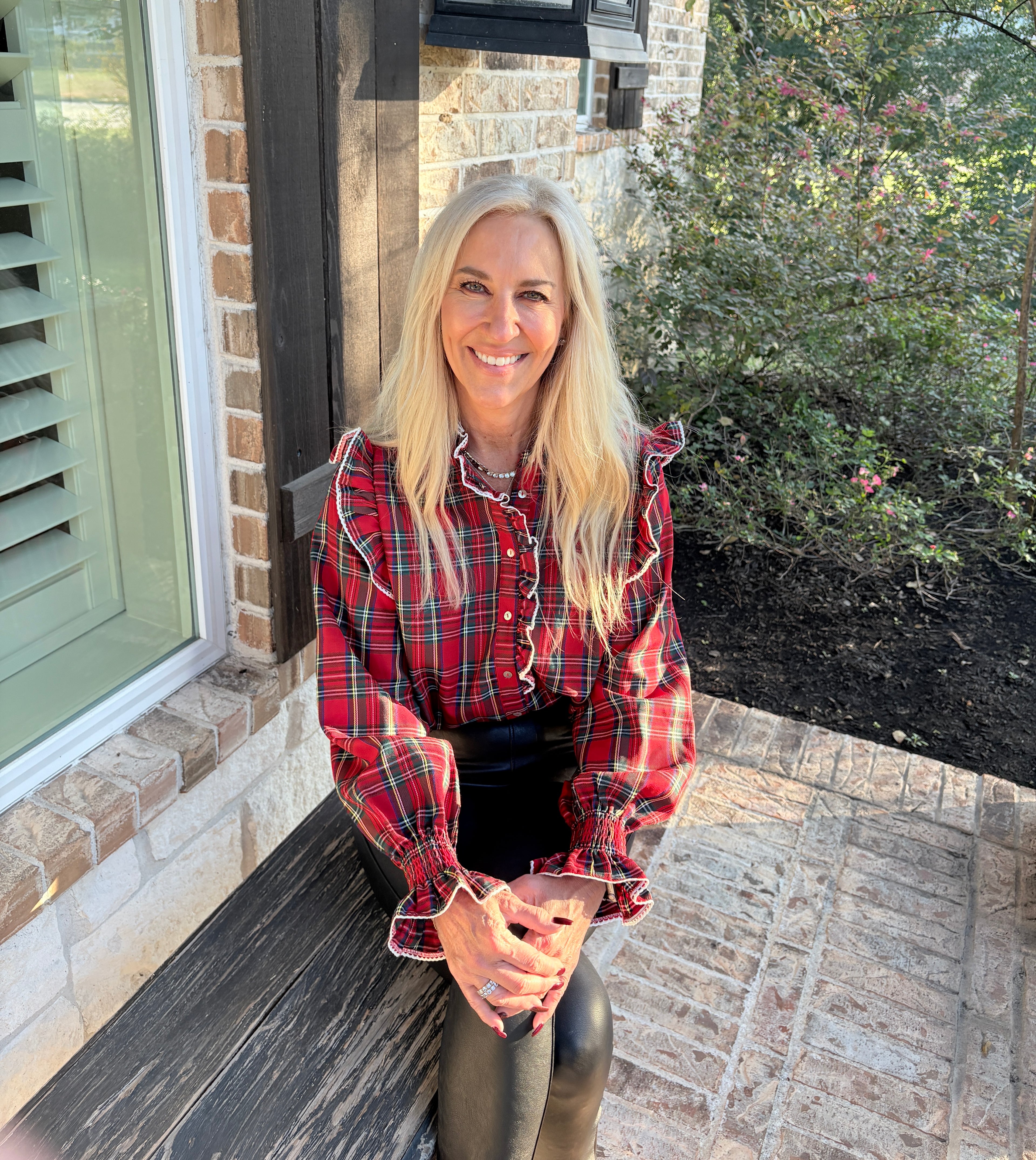 Holiday Plaid Ruffle