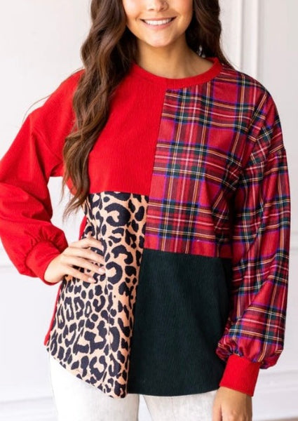 Red Plaid Patchwork