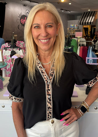 Black with Animal Print