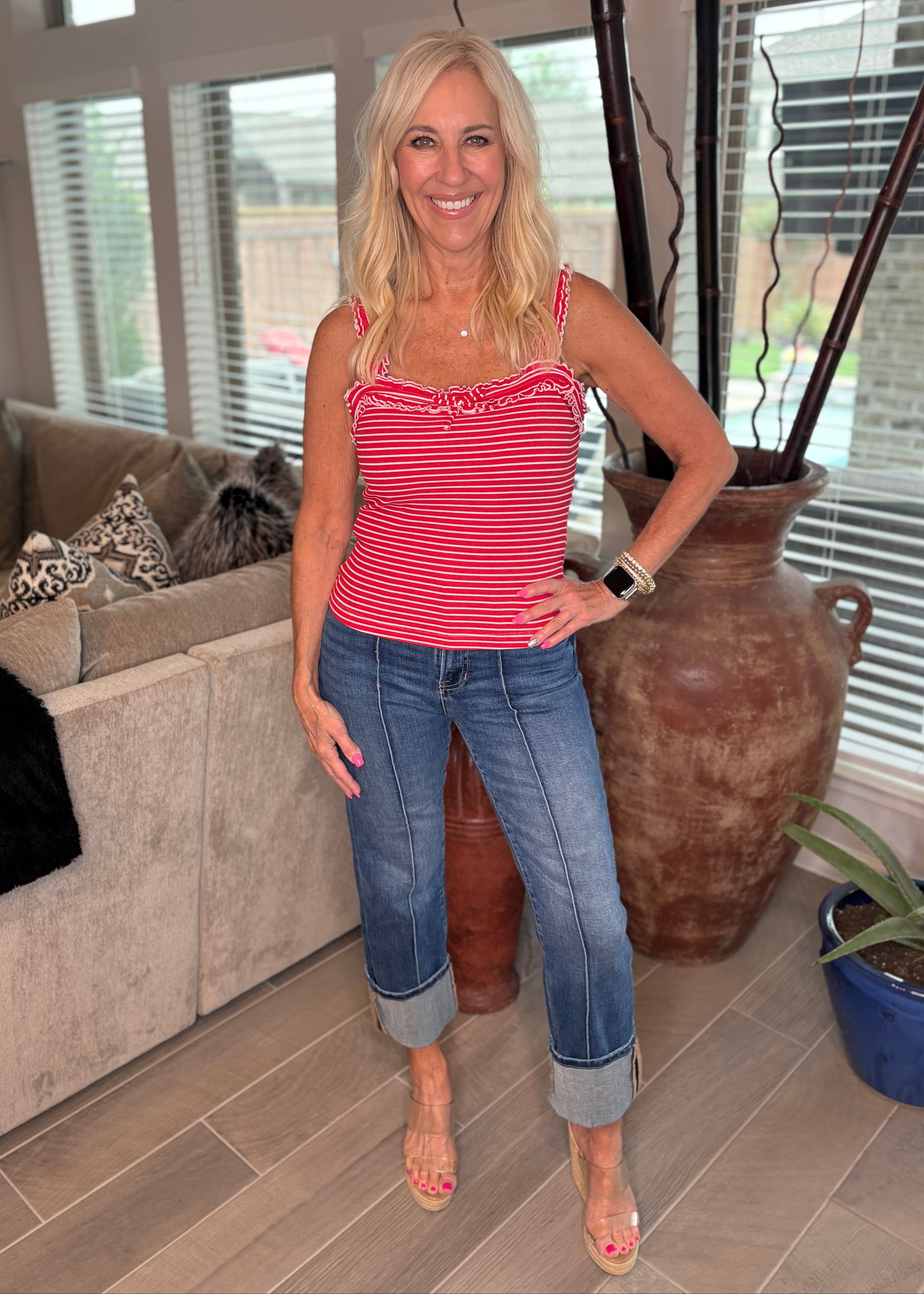 HR Cuffed Ankle Denim