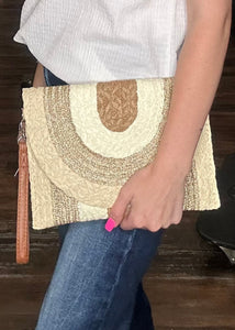Straw Metallic Clutch