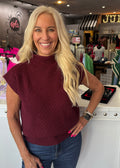 Mock Neck Sweater Vest