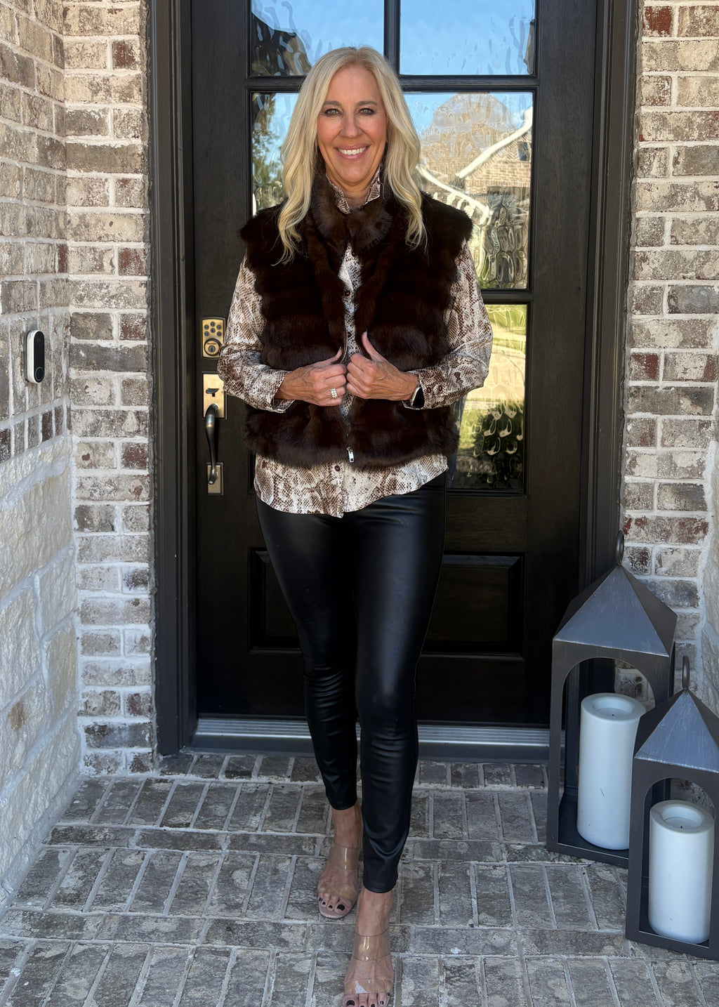Espresso Faux Fur Vest
