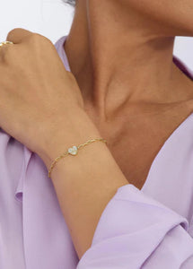 Baby Love Letters Heart Bracelet