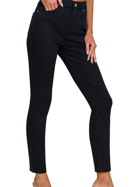 Black High Rise Skinny