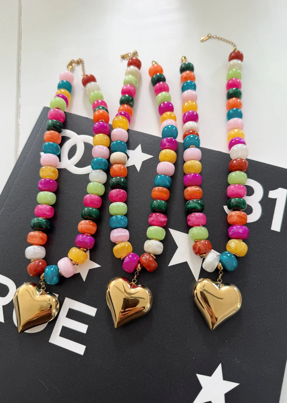 Colorful Heart Necklace