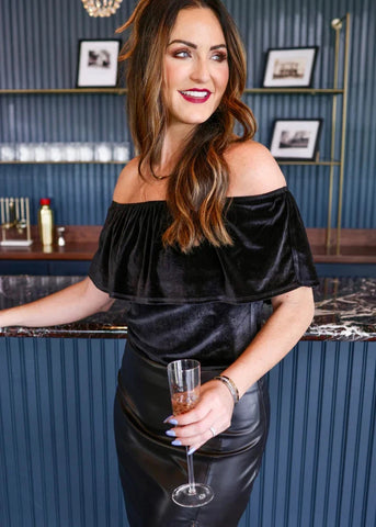 Just a Crush Velvet Bodysuit