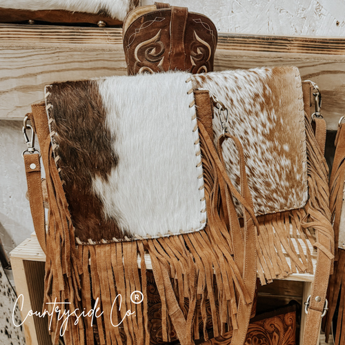 Bessie Cowhide Western Purse