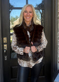 Espresso Faux Fur Vest