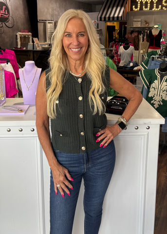 Hunter Green Classic Sweater Vest