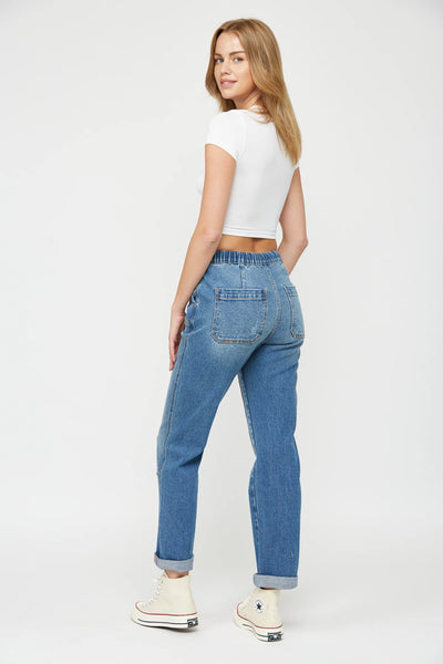 Raven Denim Joggers