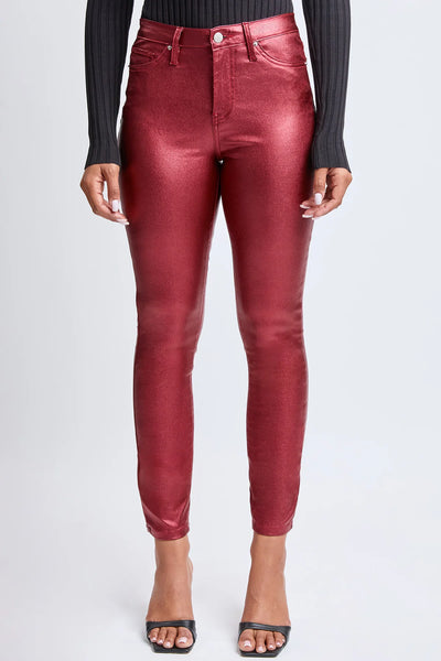 Wine Metallic Skinny