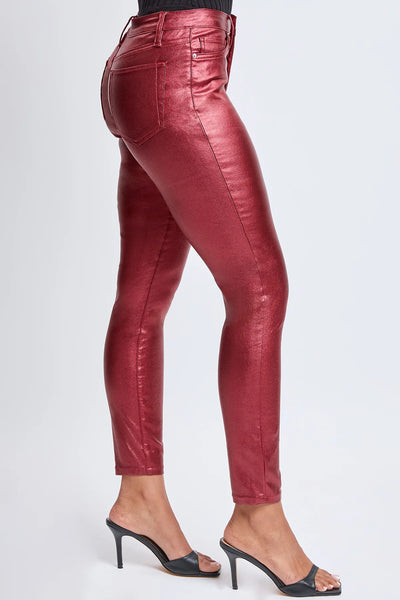 Wine Metallic Skinny