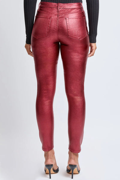 Wine Metallic Skinny