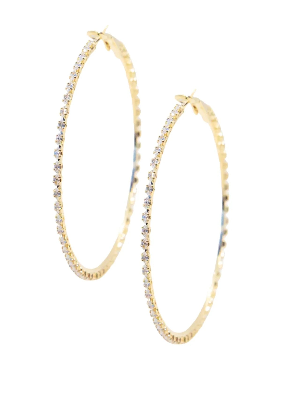 Crystal Glow Hoops-Large