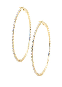 Crystal Glow Hoops-Large