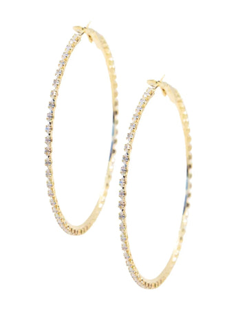 Crystal Glow Hoops-Large