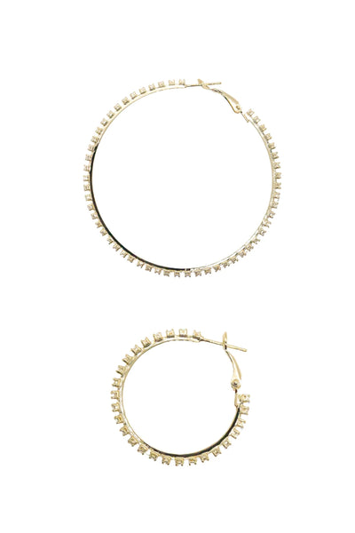 Crystal Glow Hoops-Medium