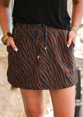 Chocolate Zebra Skort