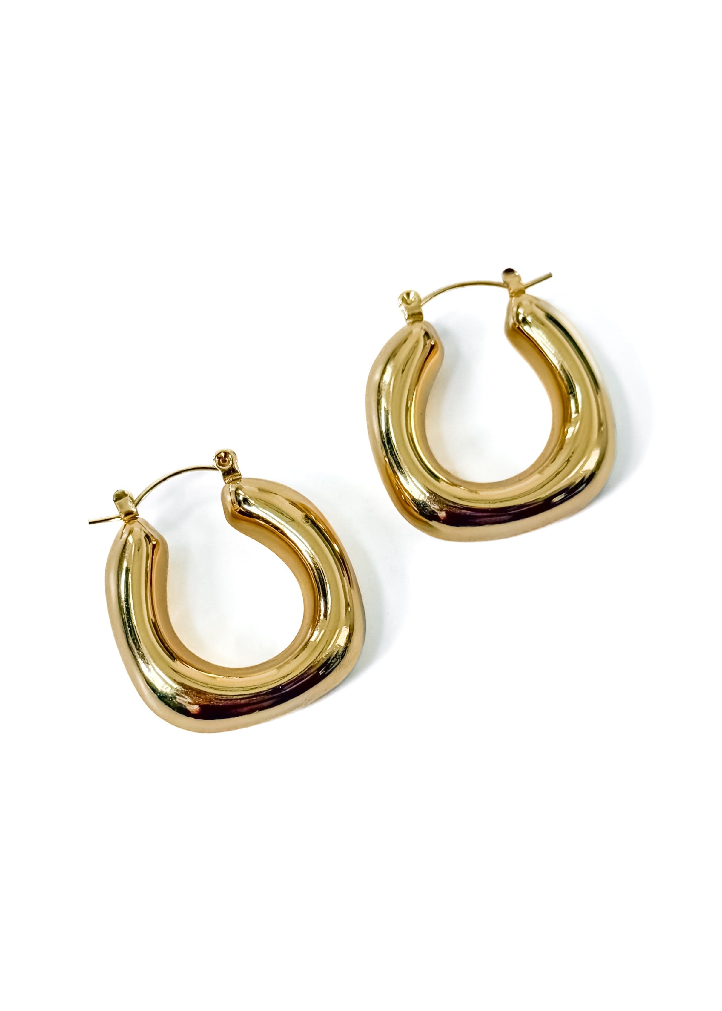 Chunky Geometric Hoops - WATERPROOF