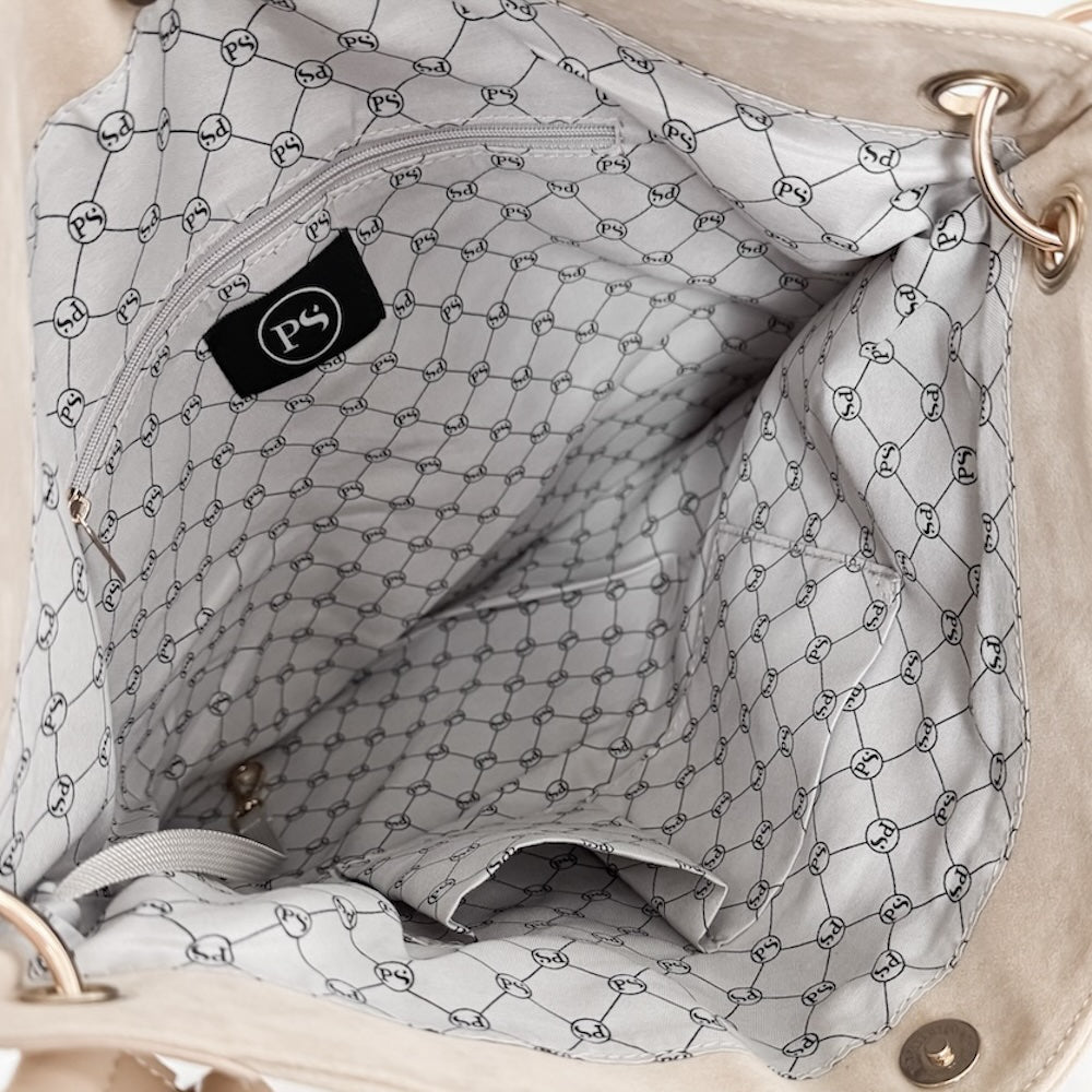 Rosalie Rivet Suede Hobo Bag