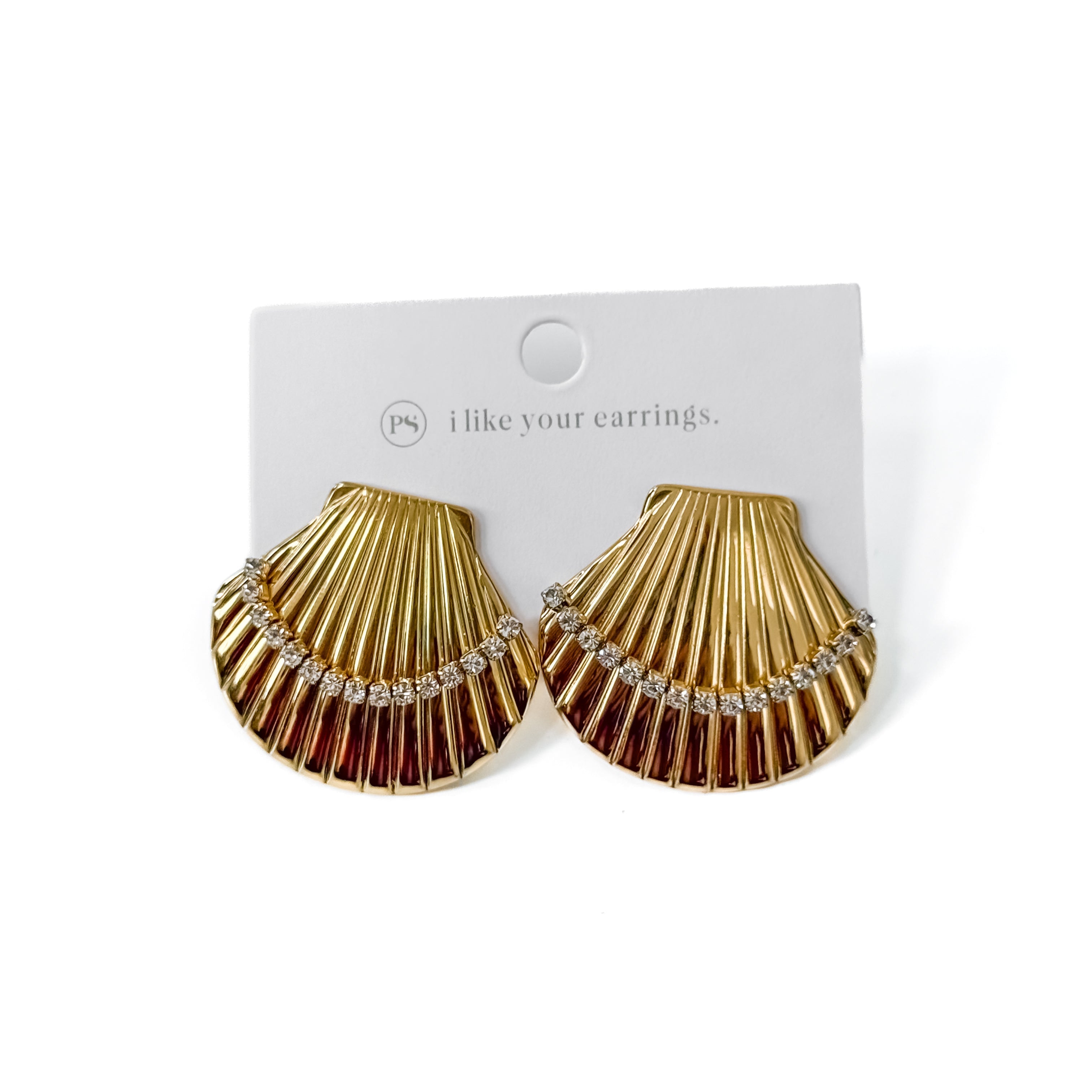 Sandy Shell Earrings - WATERPROOF