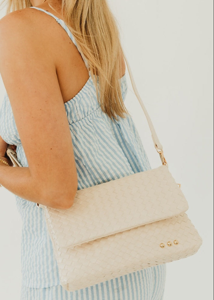 Wrenlee Woven Flap Crossbody